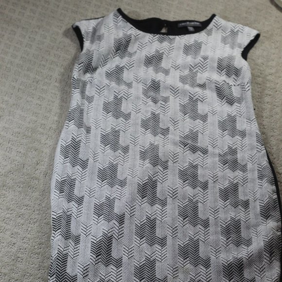 A Pea in the Pod Size Small Chevron Patterned Knee-Length Dress - Picture 1 of 5